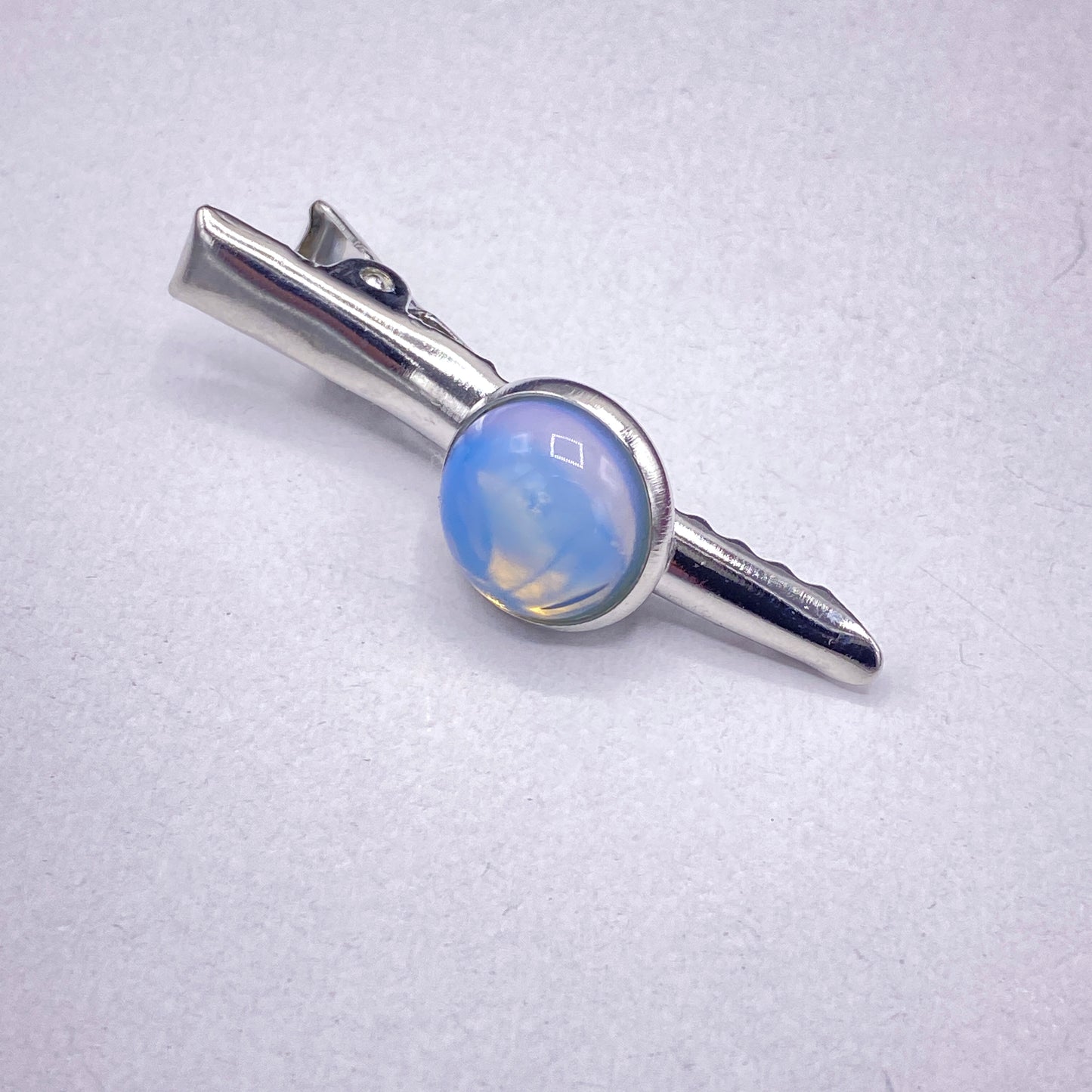 Genuine Gemstones on Metal Hairclips