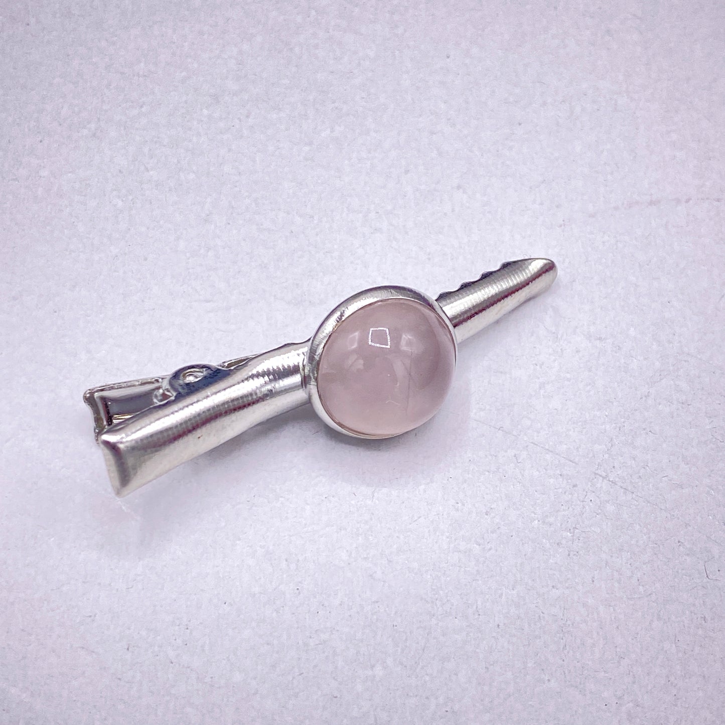 Genuine Gemstones on Metal Hairclips