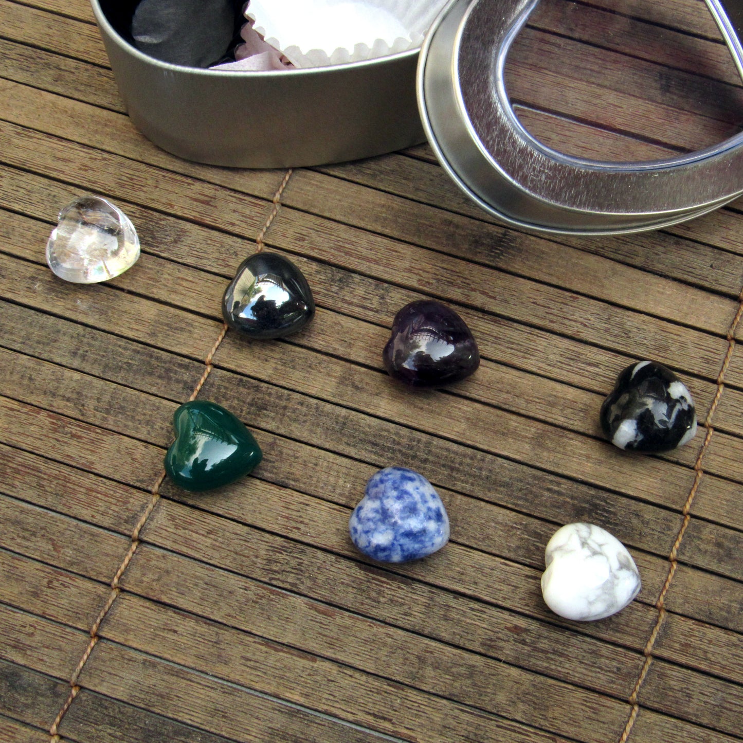 Gemstone Energy Kit in Heart Shaped Tin Gift