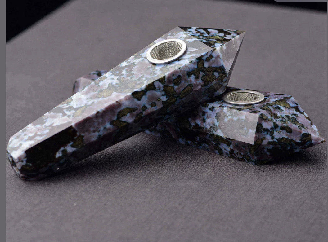 Large Variety of Gemstone Crystal point wand smoking pipes