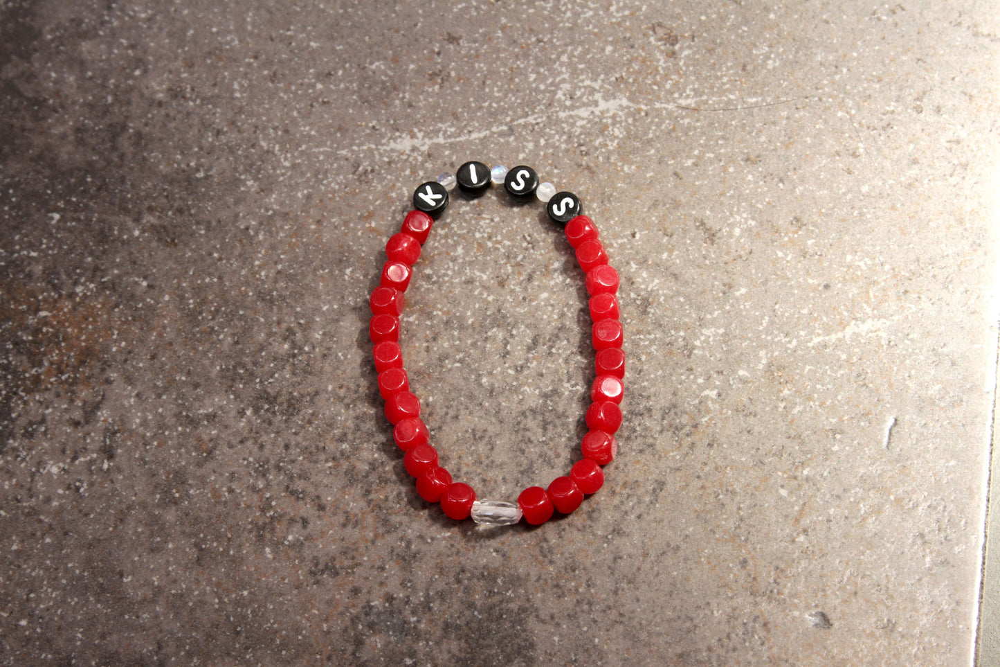 Wonen's Red Chalcedony "Kiss" bracelet