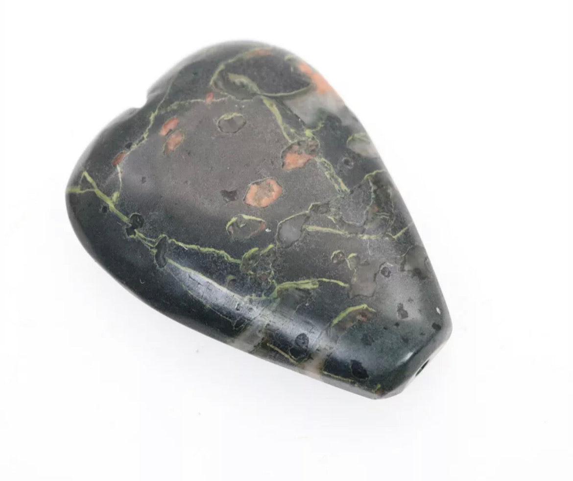 Natural heart shaped Lotus Stone Pipe