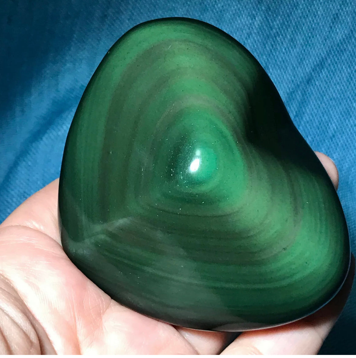 Natural Rainbow Obsidian Gemstone Crystal Heart