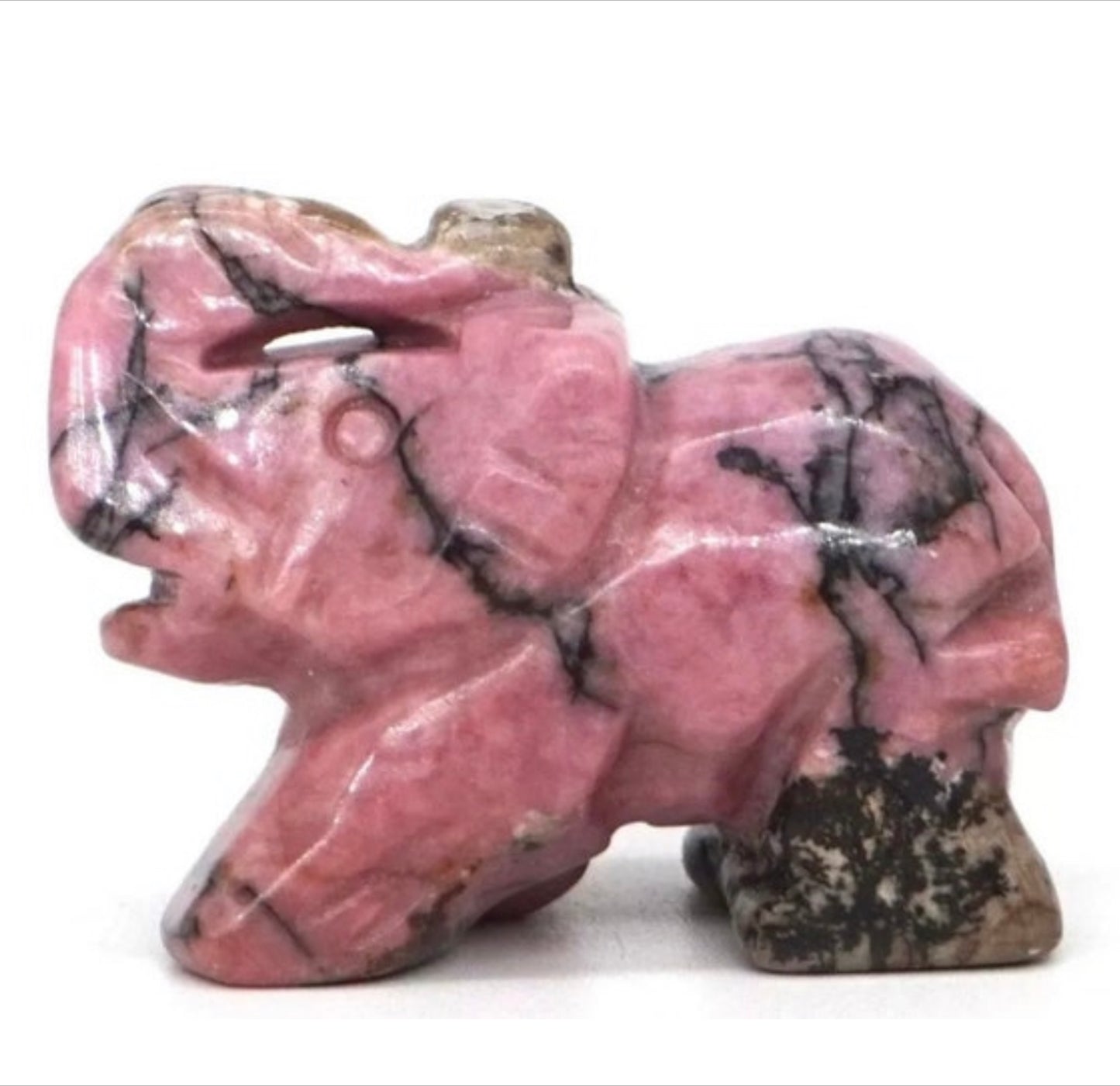 Gemstone Carved Elephants