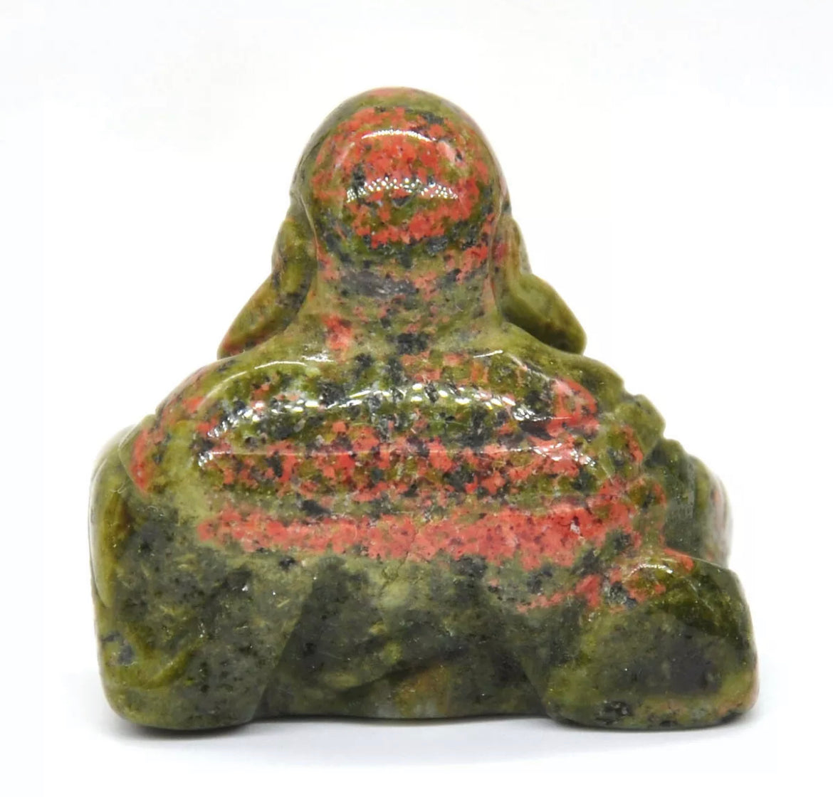 Natural Unakite gemstone crystal Buddha figurine