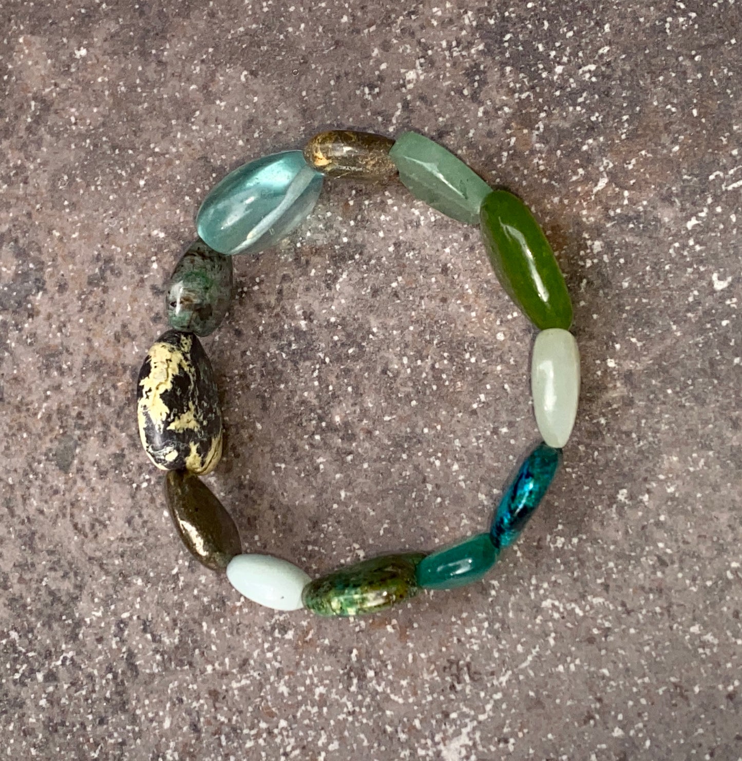 You are the Gemstone of My Heart stretch Bracelet