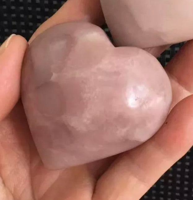 Natural Pink Opal Heart