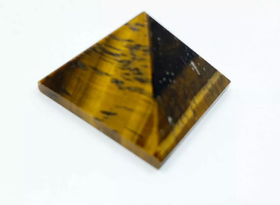 Natural Tiger Eye Crystal Pyramid