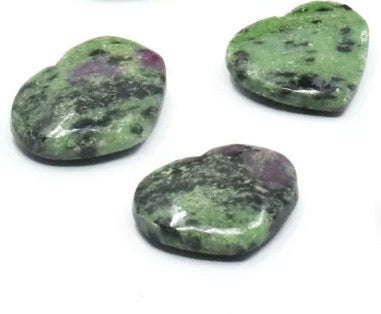 Natural Ruby Zoisite Mini Heart
