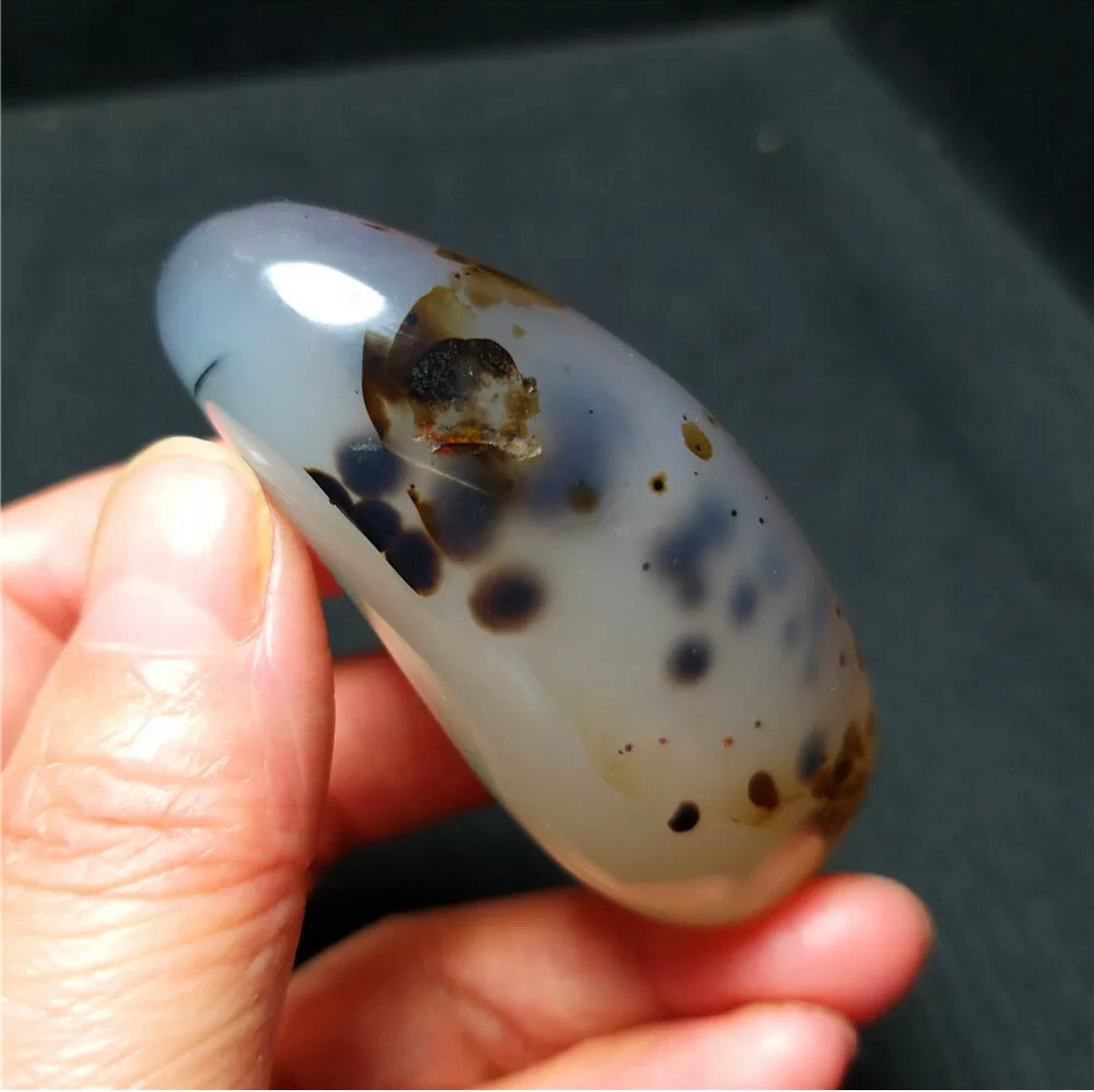 Natural aquatic agate free form stone