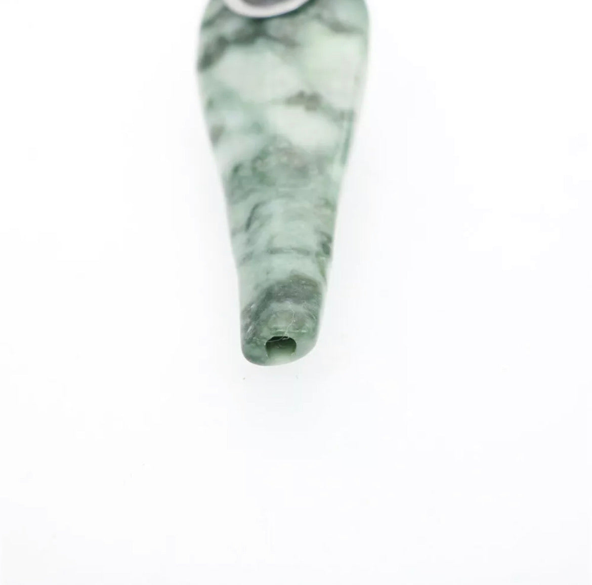 Green Jasper gemstone carved smoking Pipe