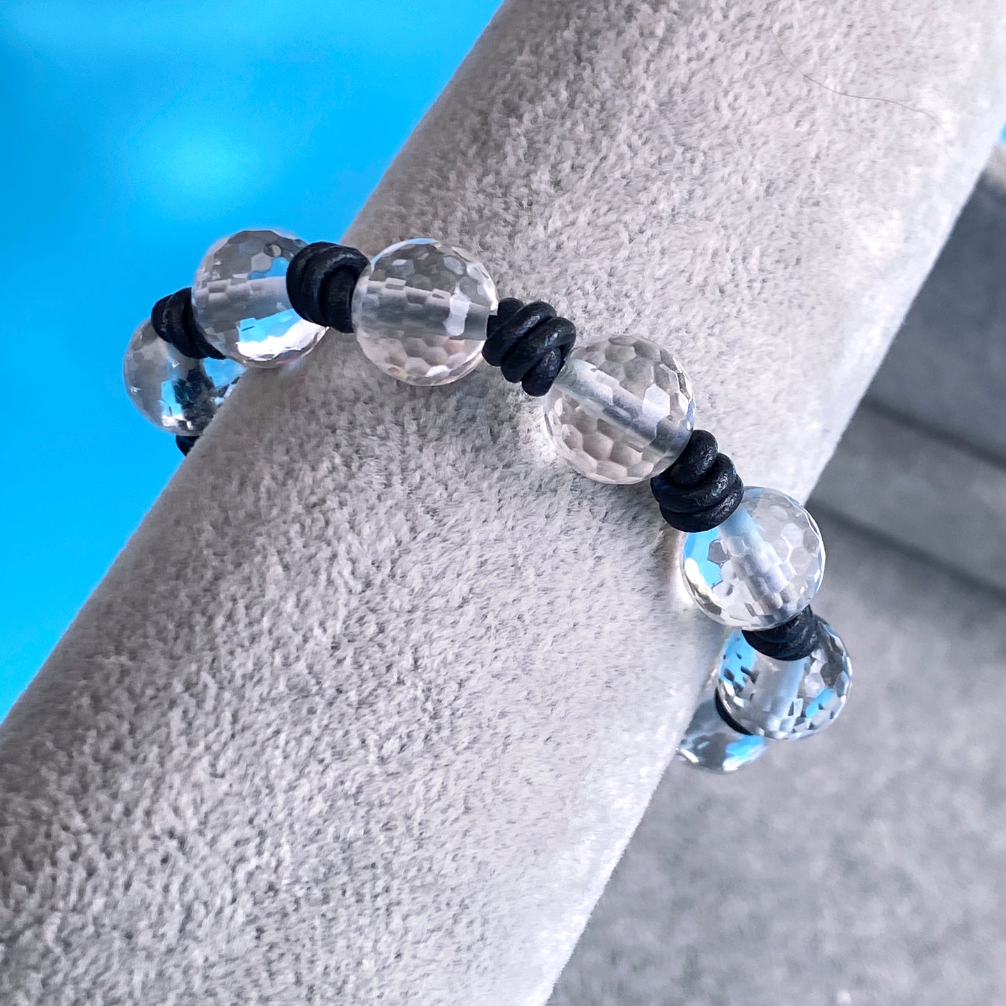 Vintage Designer Button Gemstone Bracelet