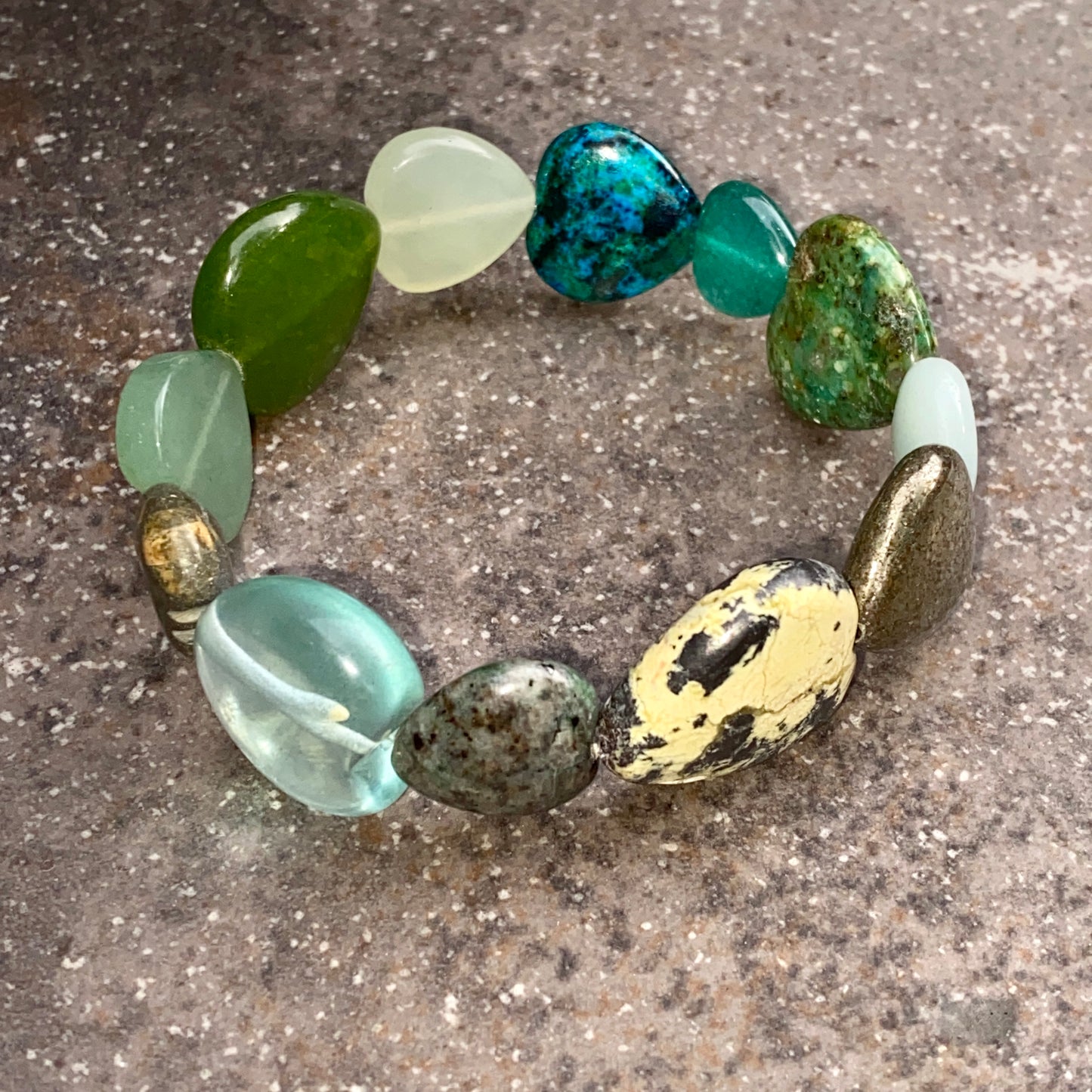 You are the Gemstone of My Heart stretch Bracelet