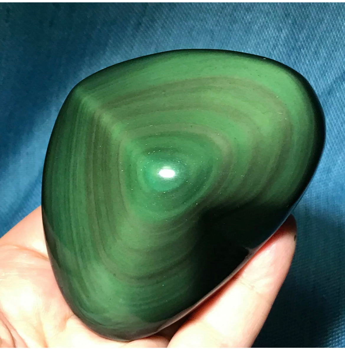 Natural Rainbow Obsidian Gemstone Crystal Heart