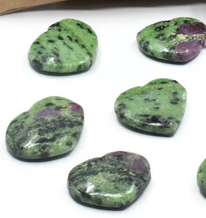 Natural Ruby Zoisite Mini Heart