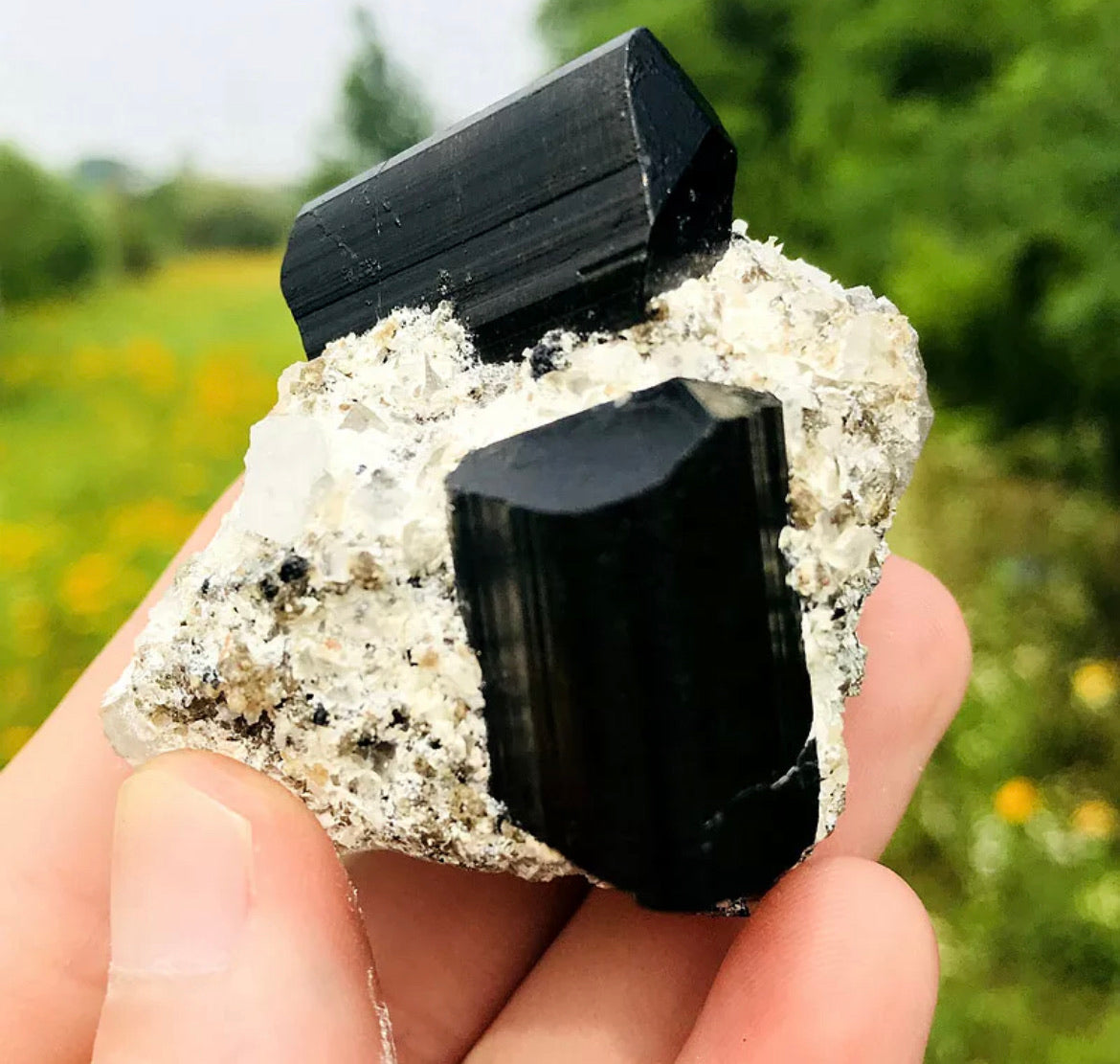 Natural Free Form Black Tourmaline gemstone