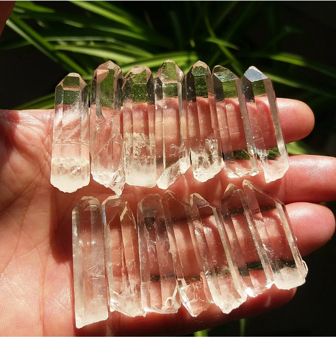 Lemurian Quartz gemstone Crystal Wand Point