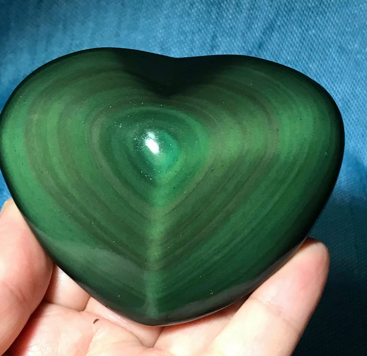 Natural Rainbow Obsidian Gemstone Crystal Heart