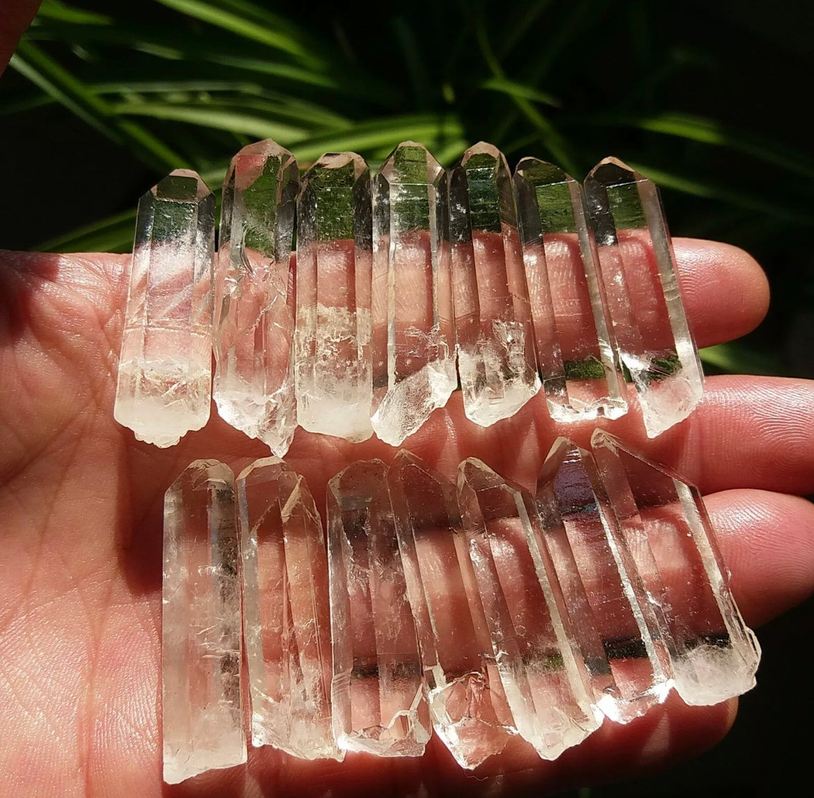 Lemurian Quartz gemstone Crystal Wand Point