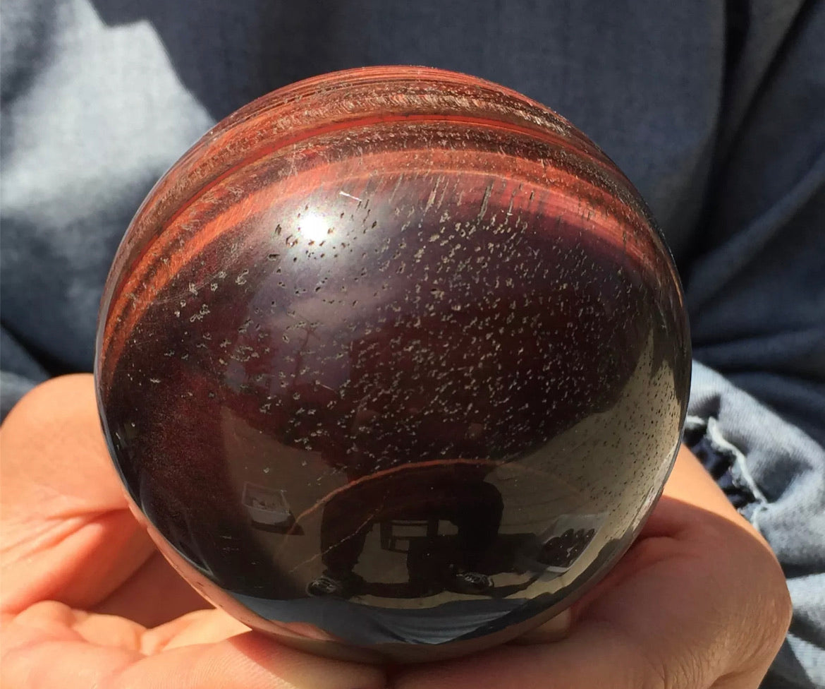 Natural Red Tiger’s Eye Sphere