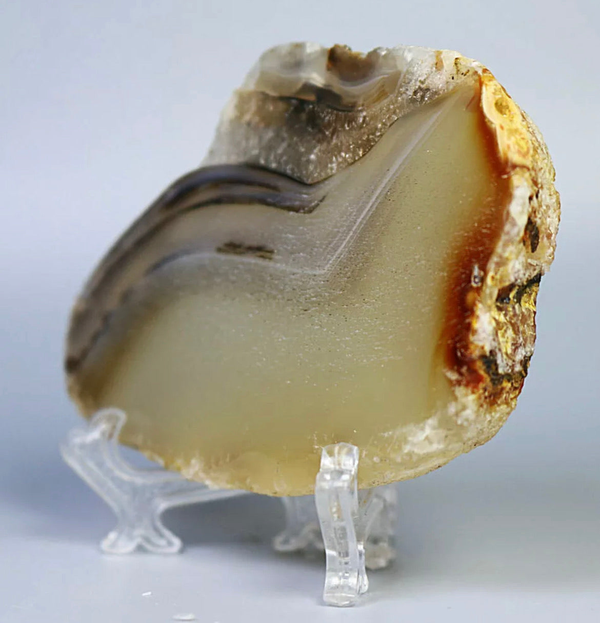 Agate Slice with Stand