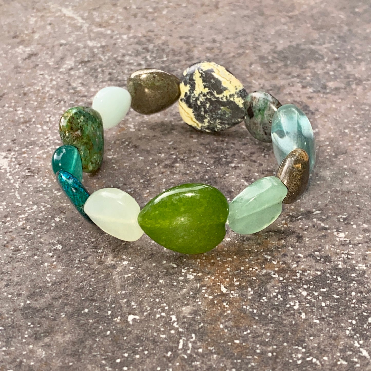 You are the Gemstone of My Heart stretch Bracelet