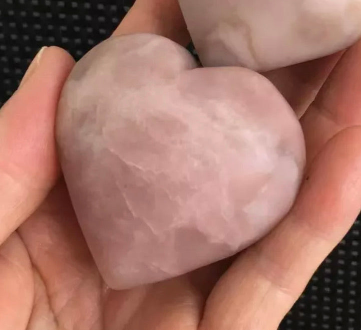 Natural Pink Opal Heart