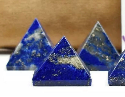 Natural Lapis Lazuli Crystal Pyramid