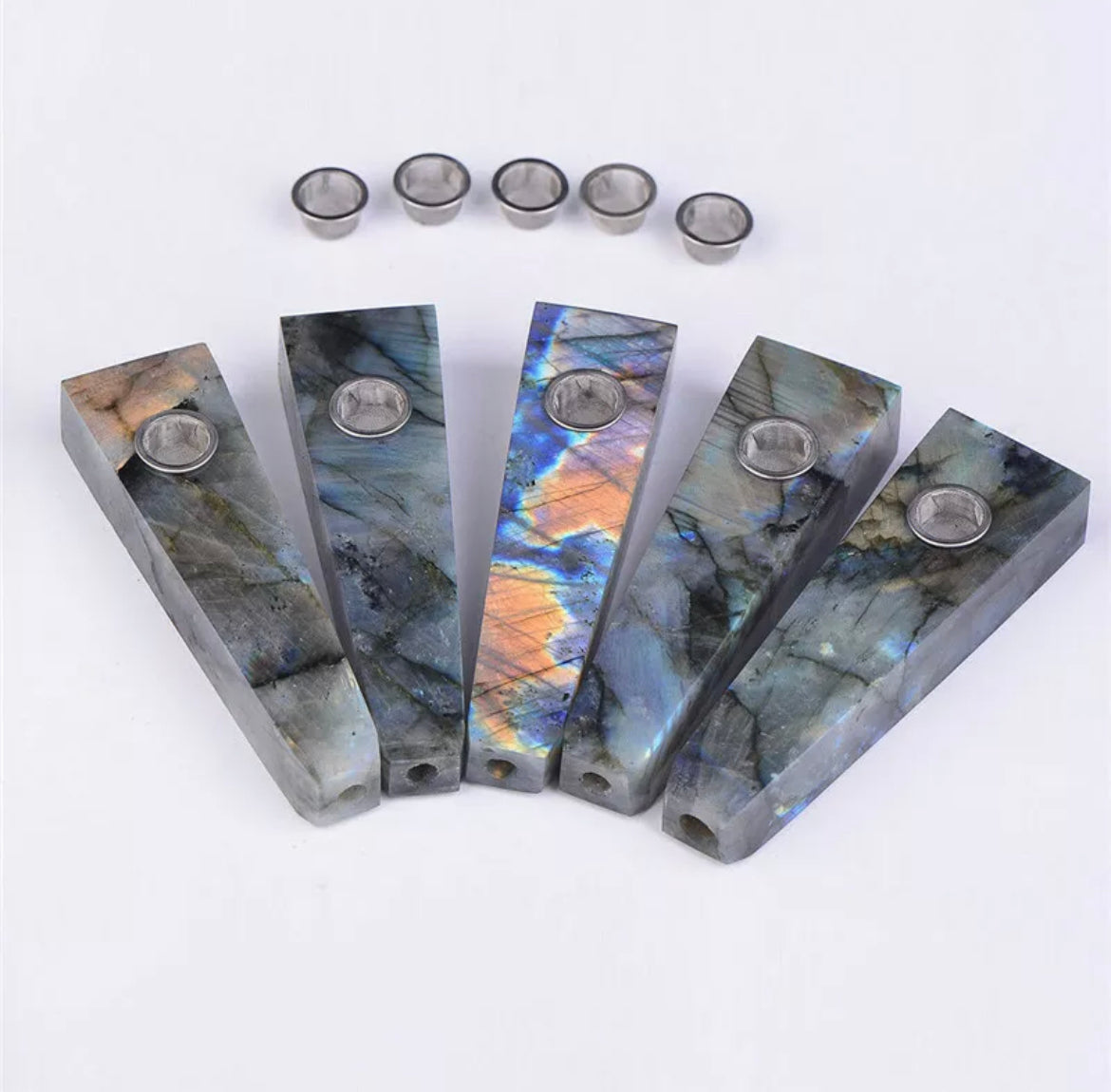 Natural Labradorite Smoking pipe