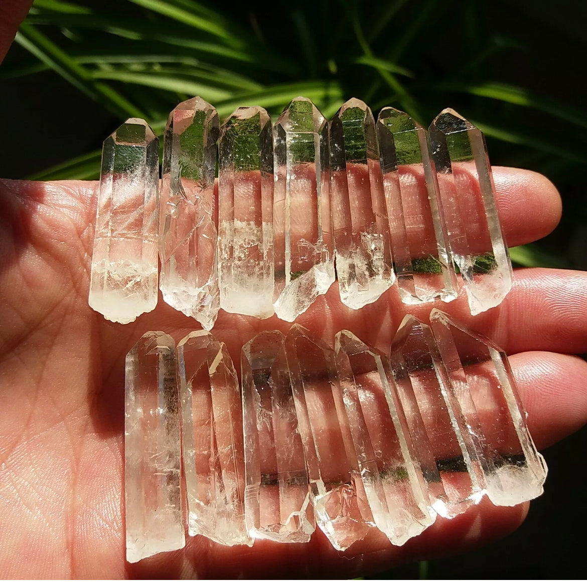Lemurian Quartz gemstone Crystal Wand Point