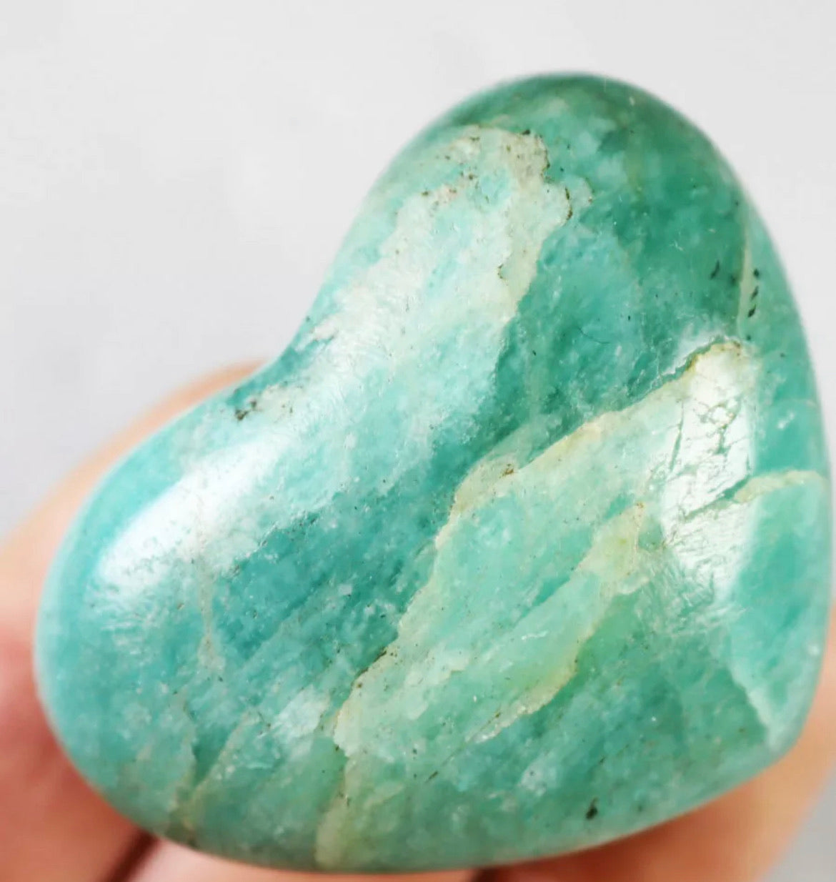 Amazing Unique Natural Amazonite Stone Heart