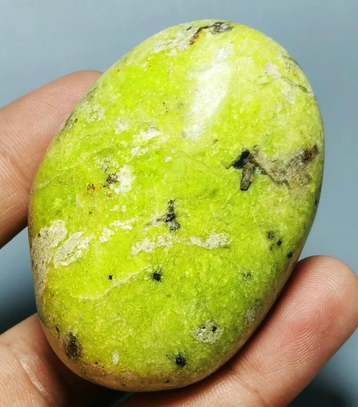Natural Free Form Green Opal Palm Stone