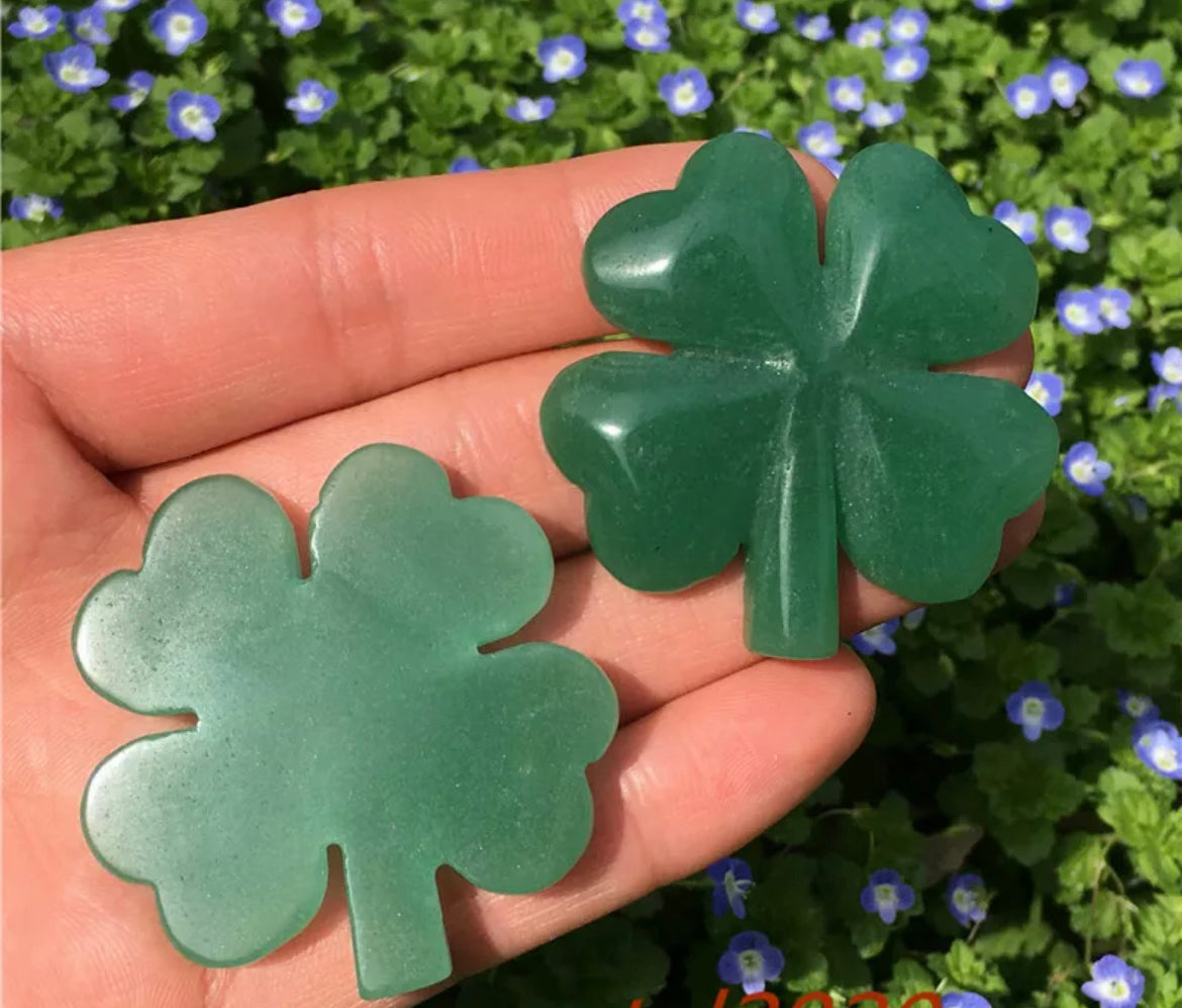 Green Aventurine Four Leaf Clover