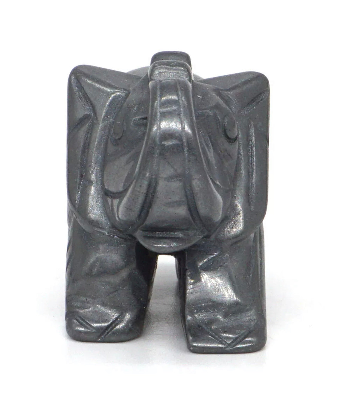 Elephant Figurine carved in Natural Hematite gemstone