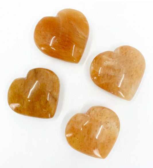 Orange Aventurine gemstone Heart