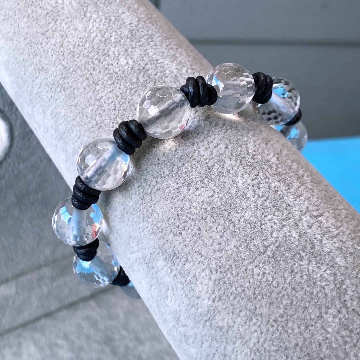 Vintage Designer Button Gemstone Bracelet