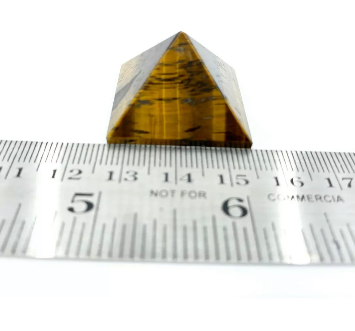 Natural Tiger Eye Crystal Pyramid