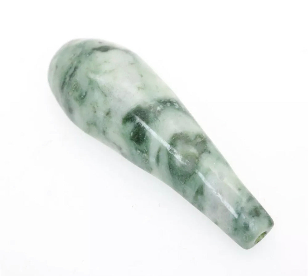 Green Jasper gemstone carved smoking Pipe