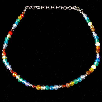 Rainbow Agate gemstone Necklace