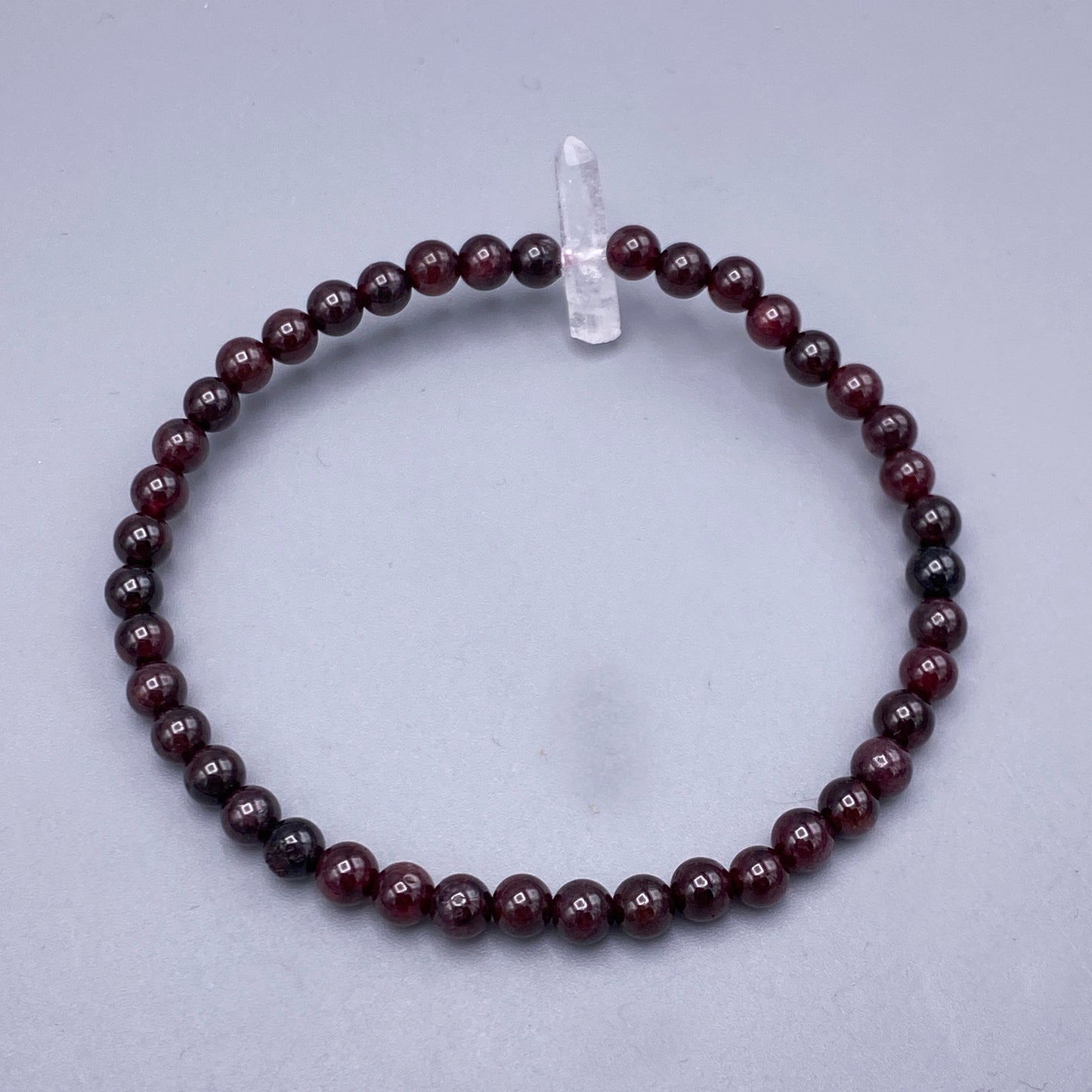 Garnet and quartz Bracelet