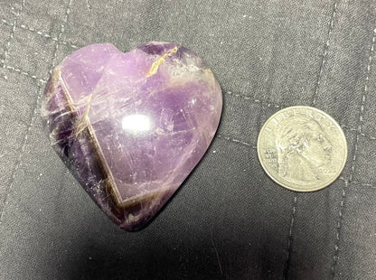 Amethyst Gemstone Heart