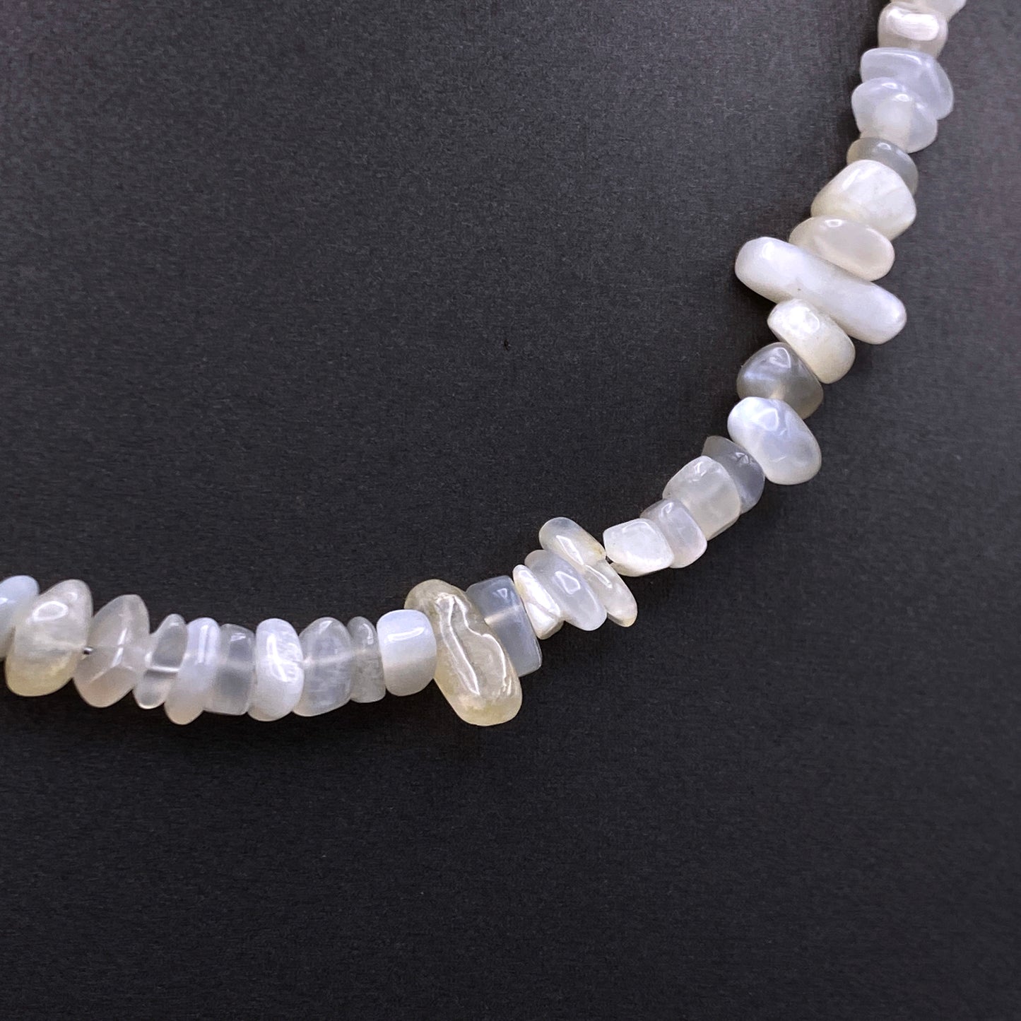 Moonstone Gemstone Chip Necklace