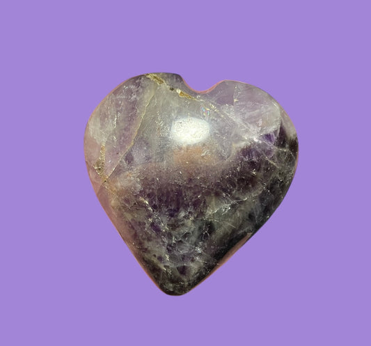 Amethyst Gemstone Heart