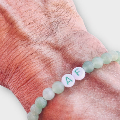 Woke AF Beaded Gemstone Bracelet