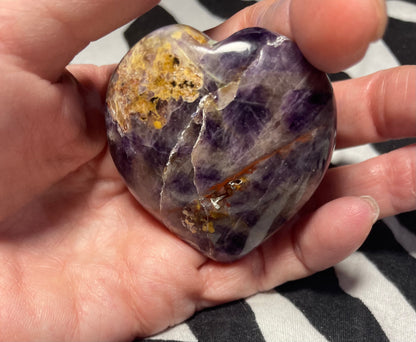 Amethyst Gemstone Heart