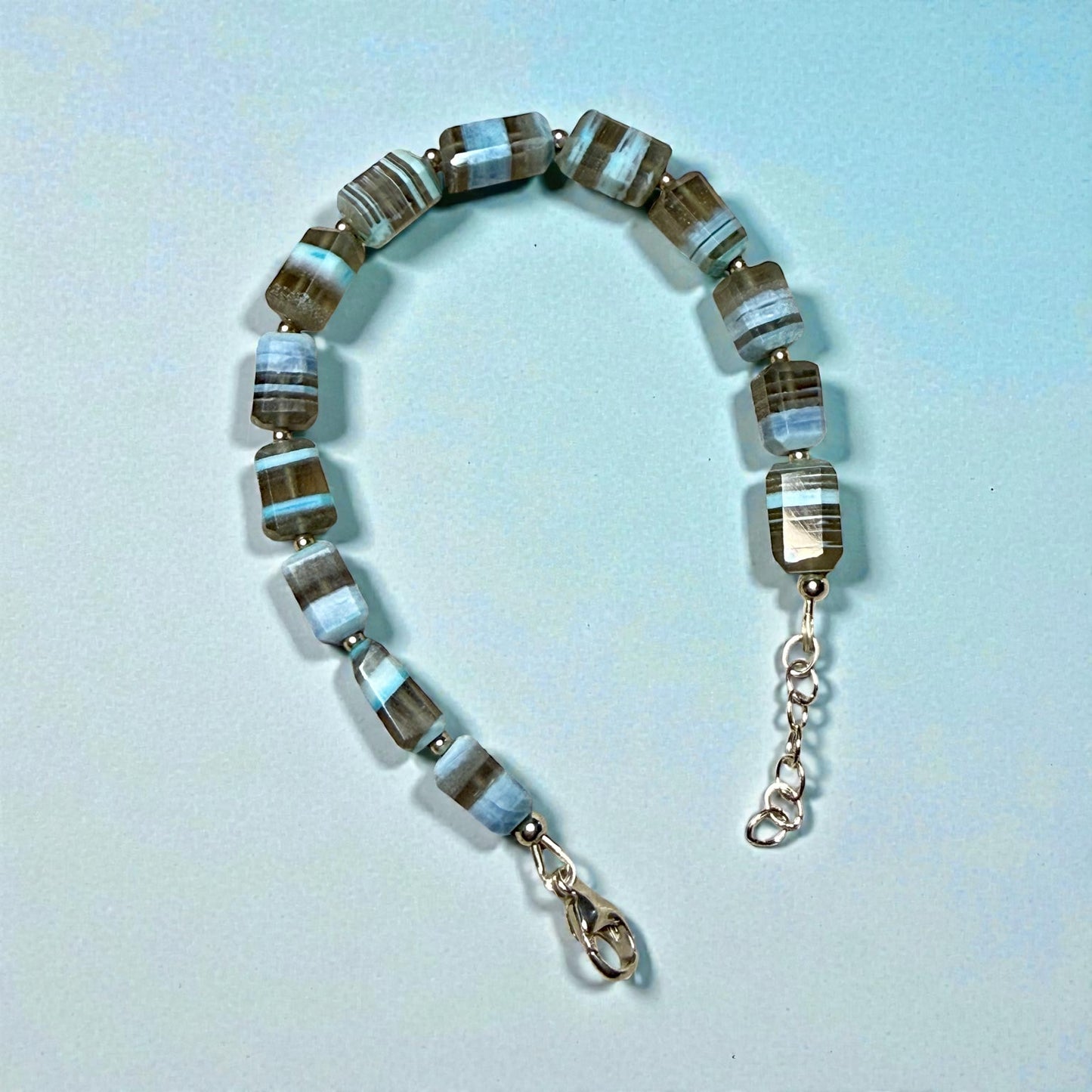Owyhee and sterling silver Bracelet