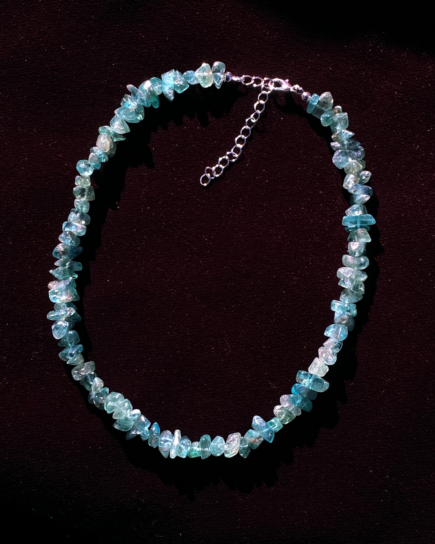 Apatite gemstone Chip Necklace