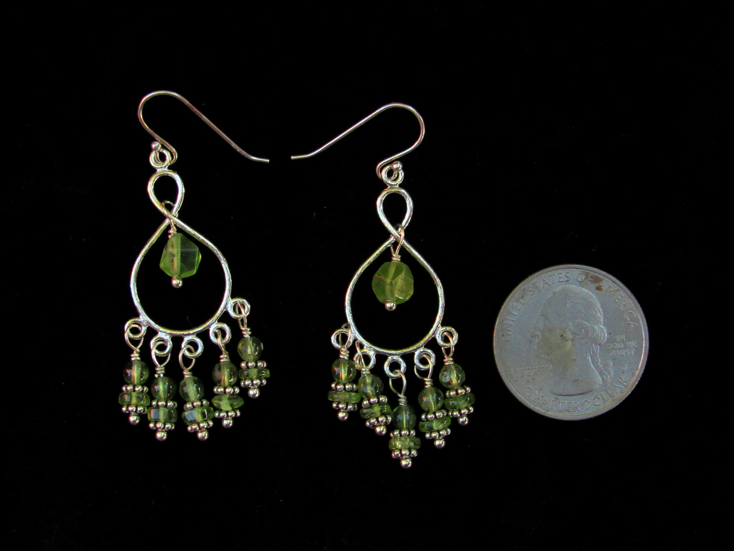 Peridot Chandelier Earrings