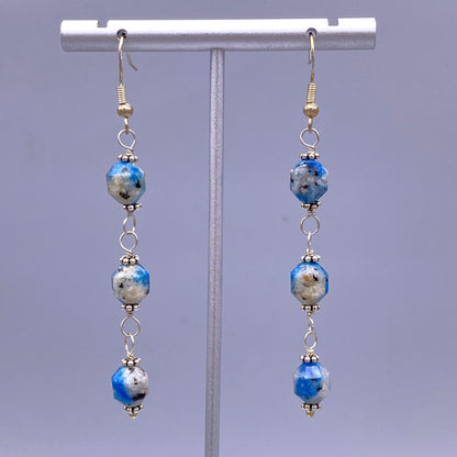 K2 Jasper gemstone  Dangle Earrings