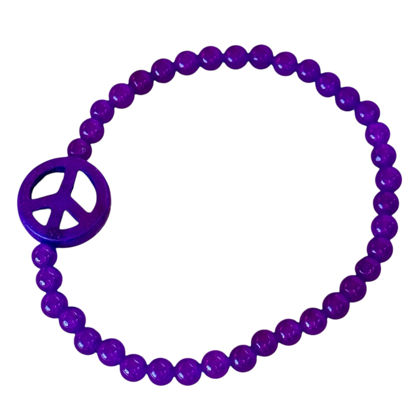 Peace Sign Bracelets gemstones
